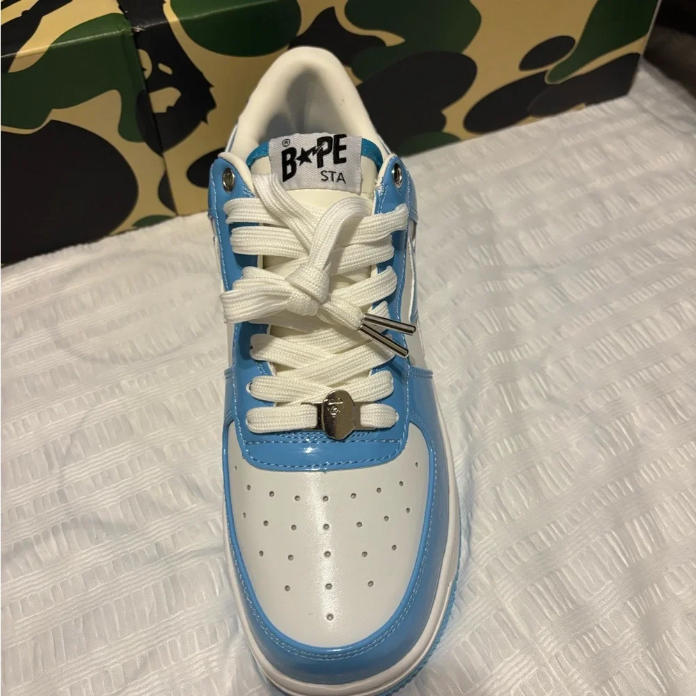 BAPE Kids' Blue and White Sneakers - Picture 7 of 7